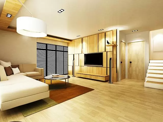 французский натяжной потолок в гостиной