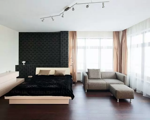 комната отдыха с угловым диваном