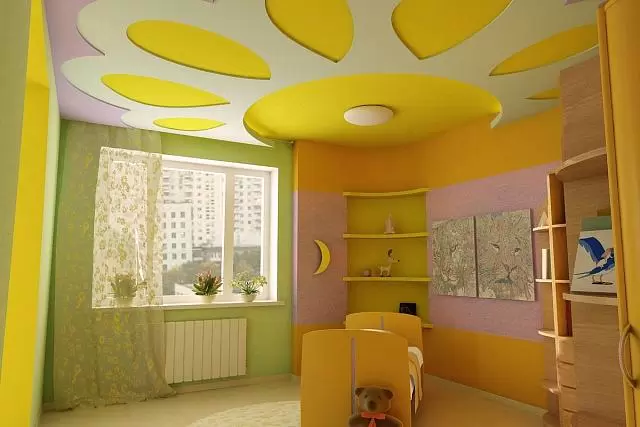 детская комната в жёлтом цвете