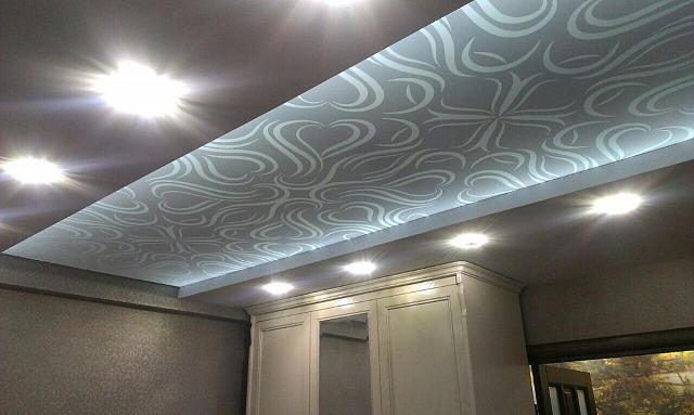 натяжной потолок с подсветкой